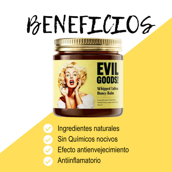 EVIL GOODS -🐄 DESPIDETE DE LAS MANCHAS, ACNE, ARRUGAS Y ESTRIAS EN MENOS DE 1 MES CON NUESTRO SEBO 😱