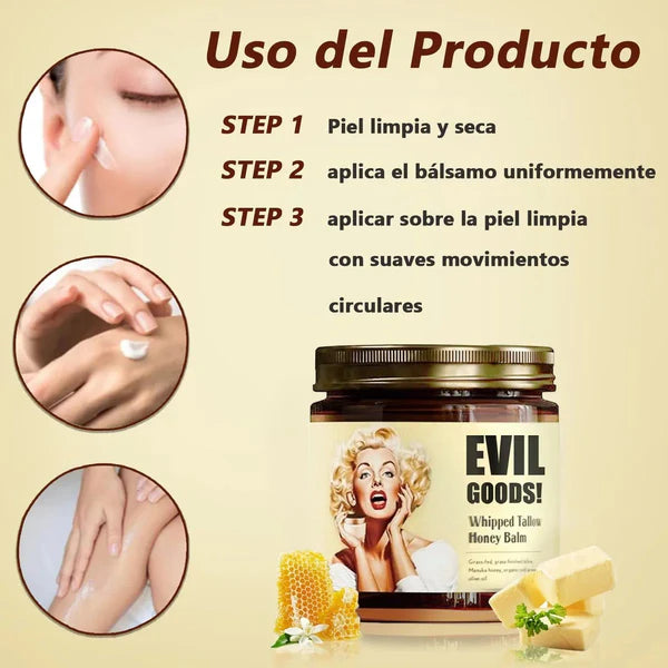 EVIL GOODS -🐄 DESPIDETE DE LAS MANCHAS, ACNE, ARRUGAS Y ESTRIAS EN MENOS DE 1 MES CON NUESTRO SEBO 😱